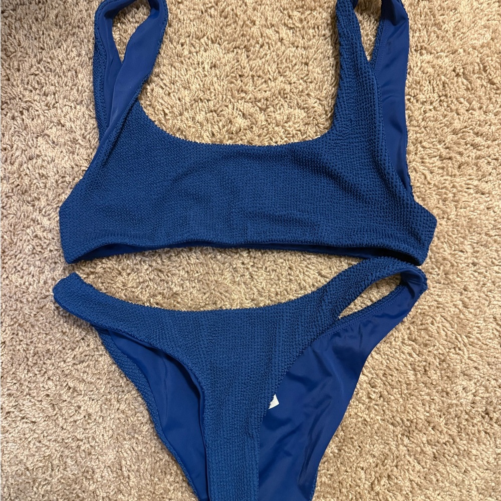 Daily Drills Royal Blue Bikini Set